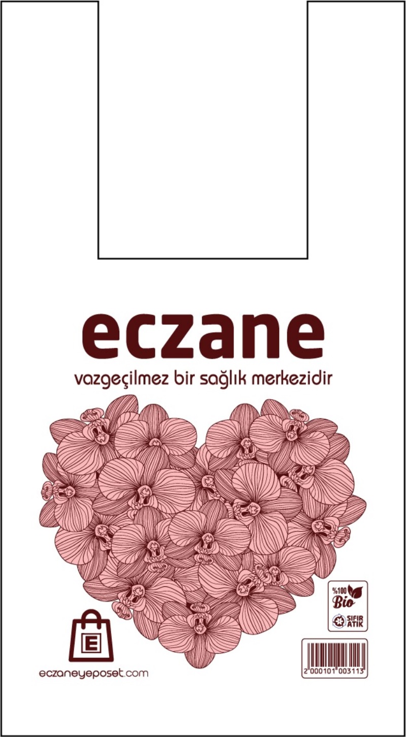 Bio Atlet Eczane Poşeti 22 x 40 cm  (1 Kg)